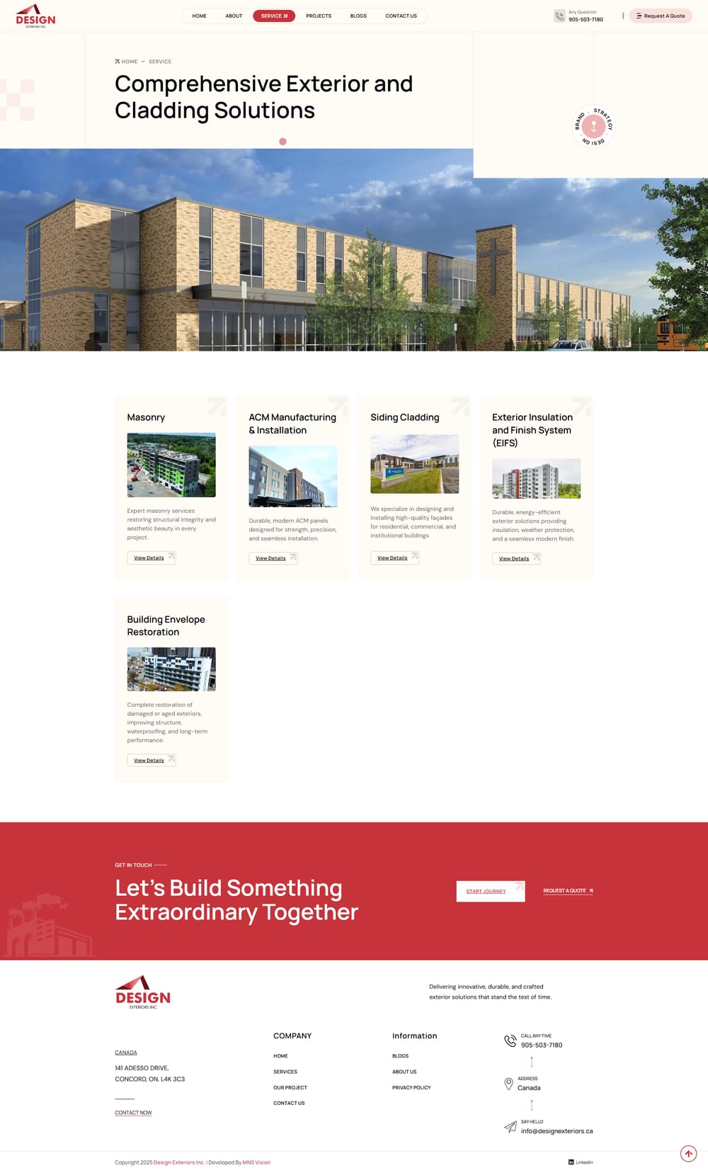 Design Exterior page