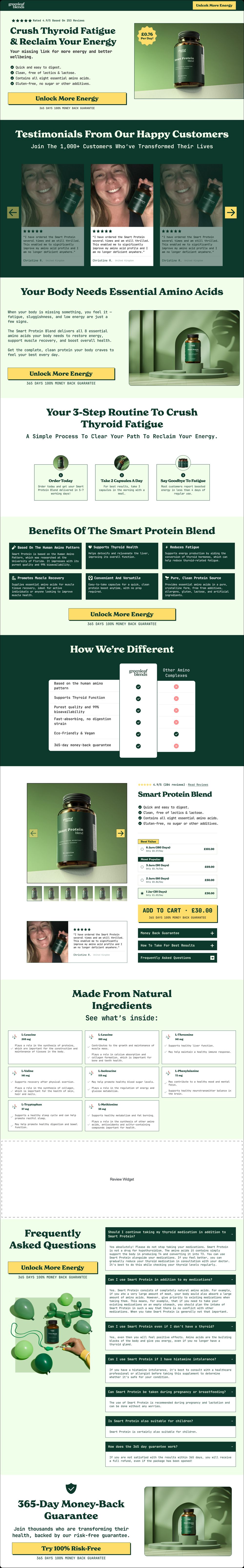 Green Leaf Blends website