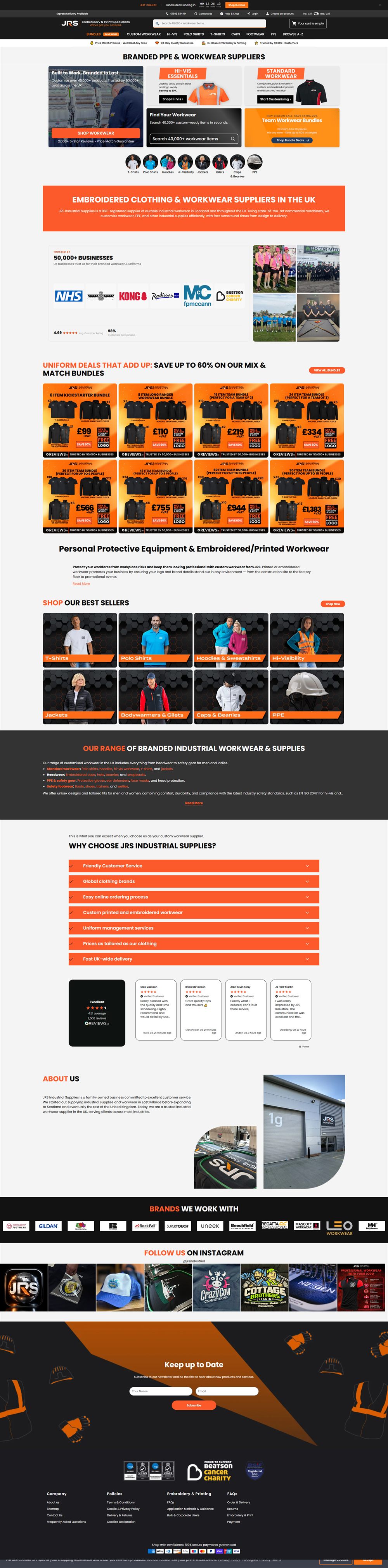 JRS Industrial website