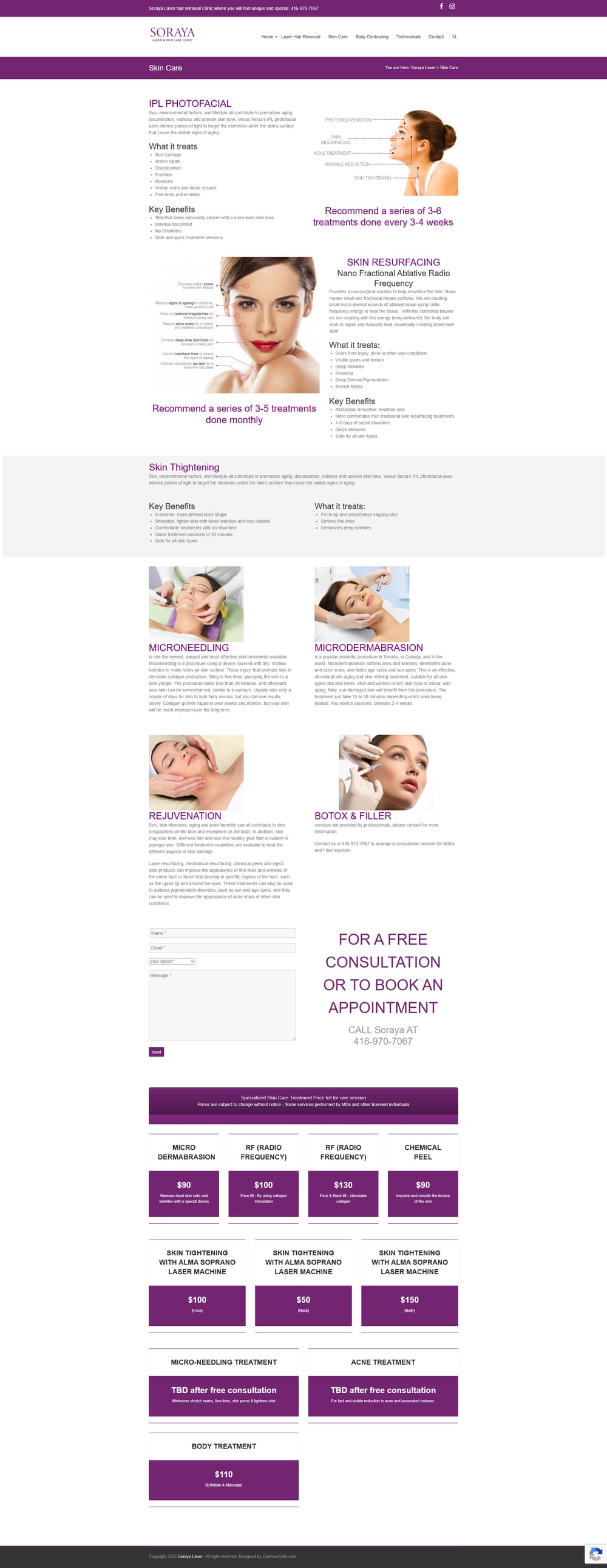 Soraya Laser page