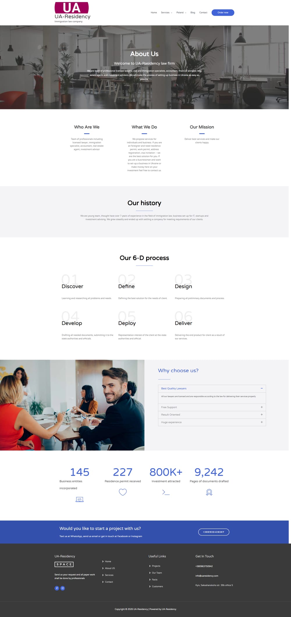 UA Residency page