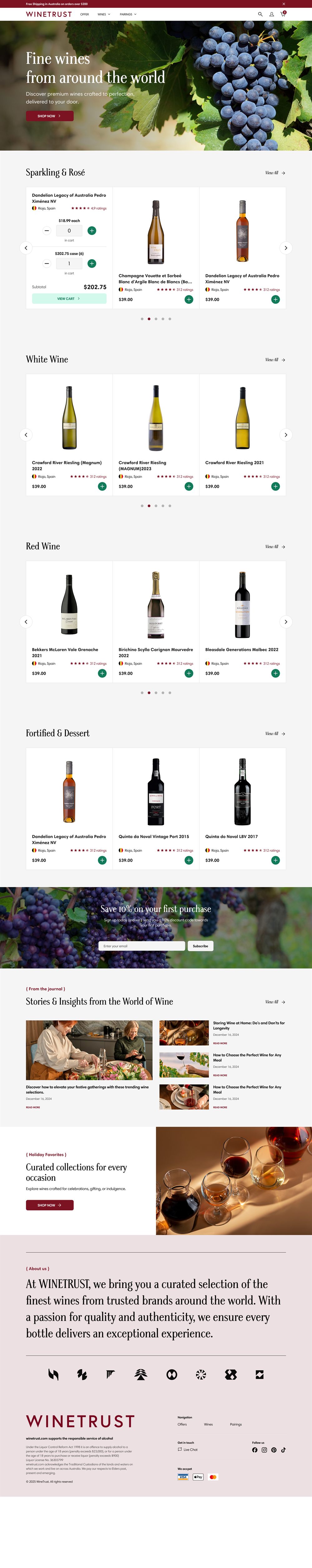 Winetrust website